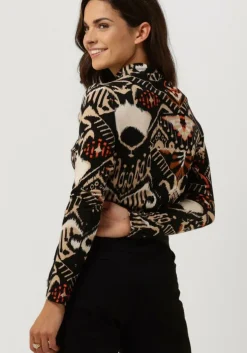 multi summum trui top ikat on wool blend