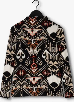 multi summum trui top ikat on wool blend