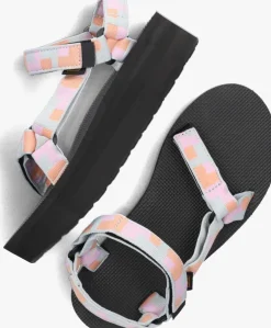 multi teva platte sandalen w flatform universal