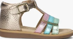 multi ton & ton platte sandalen siri