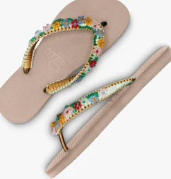 multi uzurii teenslippers macrame daisy