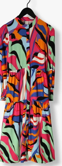 multi y.a.s. midi jurk yasalira ls long shirt dress s. noos