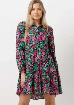 multi y.a.s. mini jurk yasmotoro ls shirt dress s.