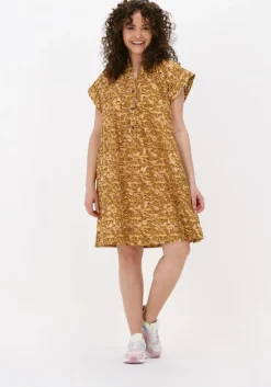 oker scotch & soda mini jurk color blocked cotton throw-on dress