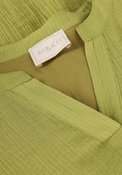 olijf ai&ko mini jurk arielle crinkle vis 529 g