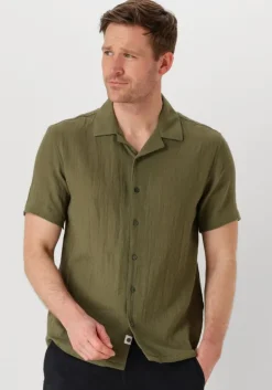 olijf anerkjendt casual overhemd akleon structure s/s shirt 3