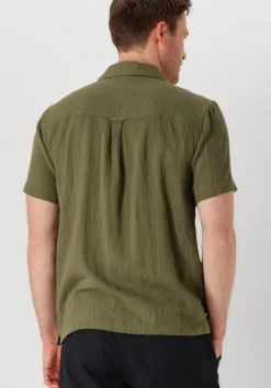 olijf anerkjendt casual overhemd akleon structure s/s shirt 3