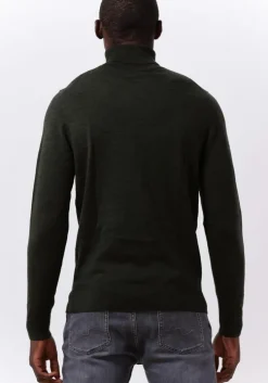 olijf calvin klein coltrui merino turtle neck