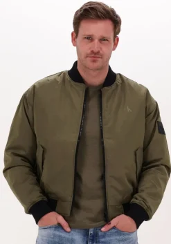 olijf calvin klein jack reversible bomber jacket