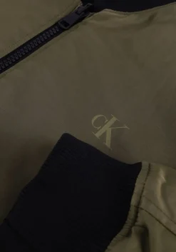 olijf calvin klein jack reversible bomber jacket