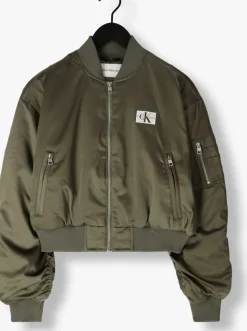 olijf calvin klein jack satin bomber