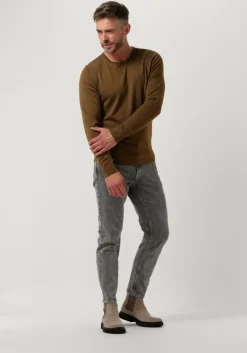 olijf calvin klein sweater superior wool crew neck sweater