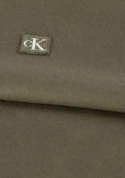 olijf calvin klein t-shirt ck embro badge tee