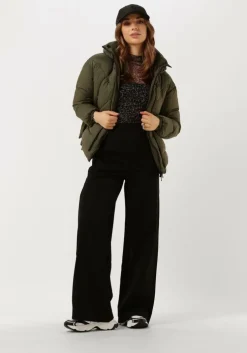 olijf canadian gewatteerde jas eugenie short recycled