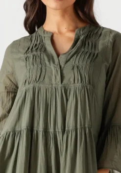 olijf devotion maxi jurk ocean