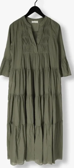 olijf devotion maxi jurk ocean