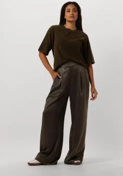 olijf knit-ted wijde broek deyne