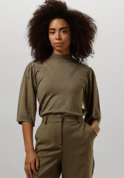 olijf minus trui kylina high neck knit t-shirt
