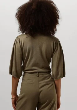 olijf minus trui kylina high neck knit t-shirt