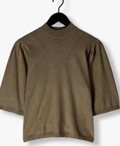 olijf minus trui kylina high neck knit t-shirt