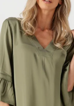 olijf nema maxi jurk n141