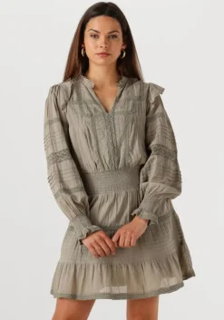 olijf neo noir mini jurk aran s voile dress