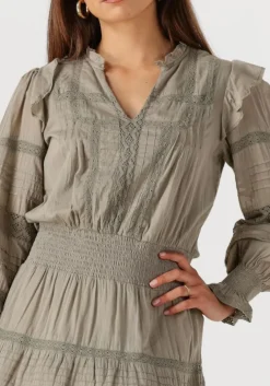 olijf neo noir mini jurk aran s voile dress