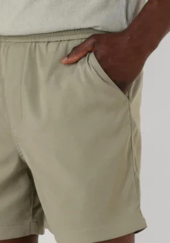 olijf plain korte broek turipl shorts