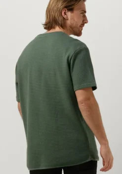 olijf purewhite t-shirt tshirt with waffle structure