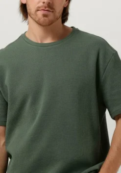 olijf purewhite t-shirt tshirt with waffle structure