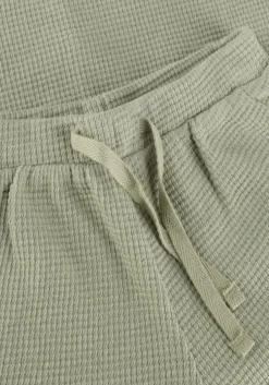 olijf quincy mae boxpakken waffle tee + short set sage