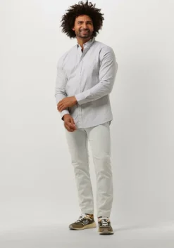 olijf scotch & soda casual overhemd essential oxford stripe shirt