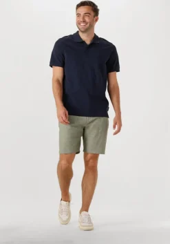 olijf scotch & soda korte broek fave cotton/linen twill bermuda
