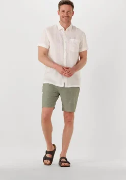 olijf scotch & soda korte broek fave cotton/linen twill bermuda