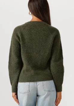 olijf selected femme vest slflulu ls knit short cardigan