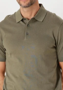 olijf tommy hilfiger polo dc cotton lyocell polo