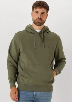 olijf tommy hilfiger sweater essential terry hoody