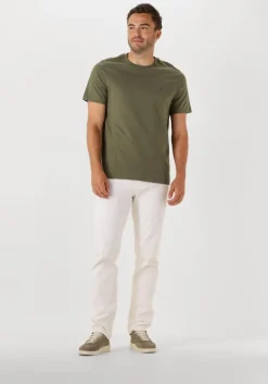 olijf tommy hilfiger t-shirt ess seasonal reg fit solid tee