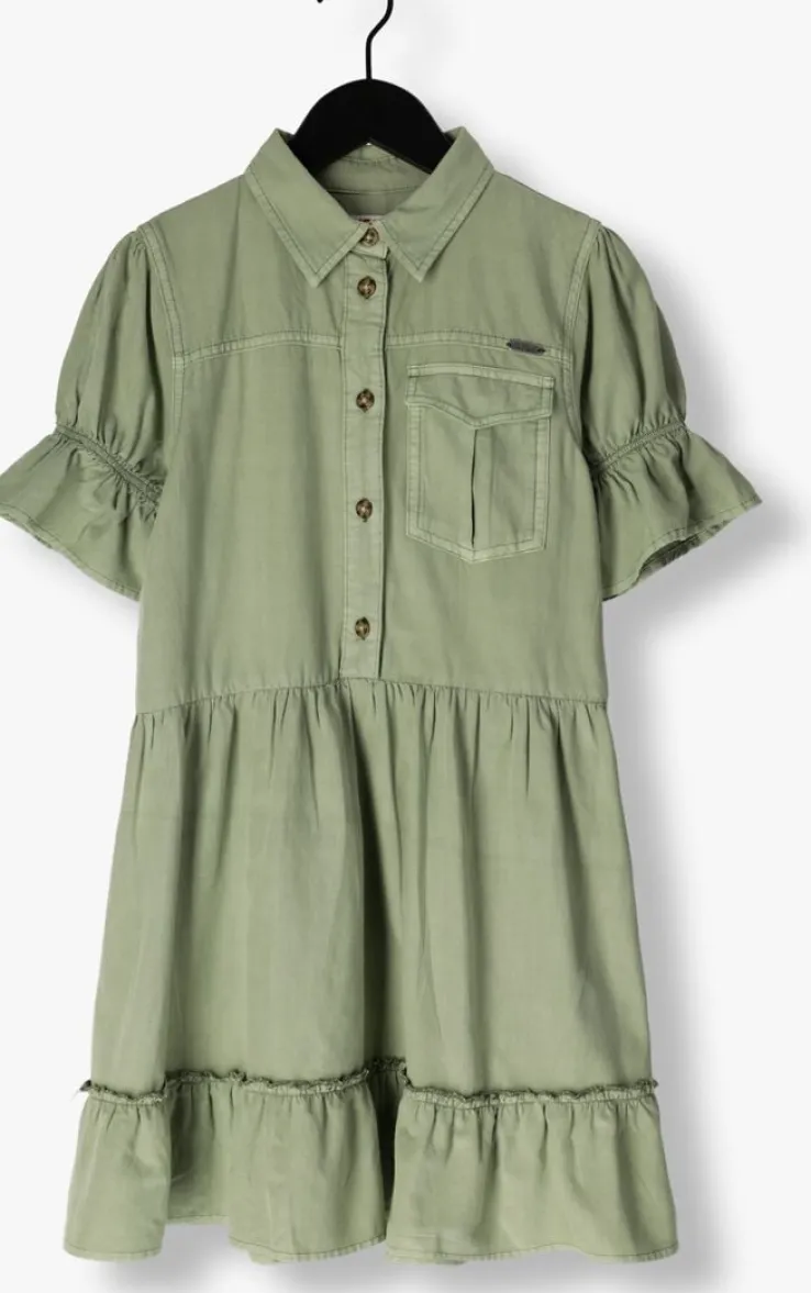 olijf vingino mini jurk perlou