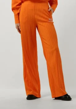 oranje alix the label wijde broek ladies woven krinkle pants