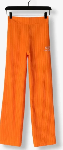 oranje alix the label wijde broek ladies woven krinkle pants