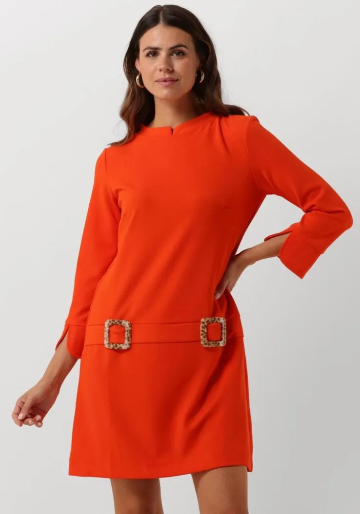 oranje ana alcazar mini jurk a dress leo clasp
