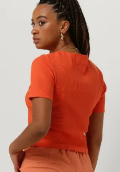 oranje another label top elyne t-shirt s/s