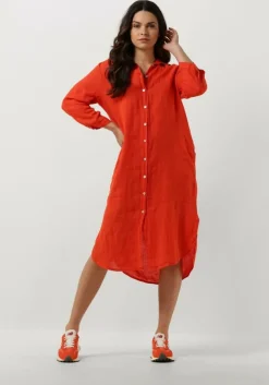 oranje bellamy midi jurk domi 1