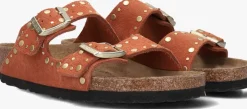 oranje birkenstock teenslippers arizona rivet border