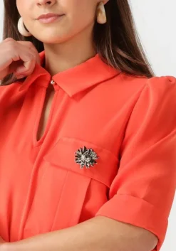 oranje caroline biss mini jurk 1120