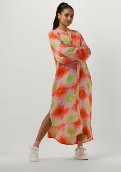 oranje circle of trust midi jurk zola dress