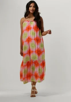 oranje circle of trust midi jurk jessy dress