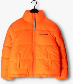 oranje colourful rebel gewatteerde jas fiona puffer jacket