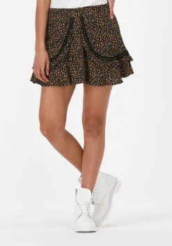 oranje colourful rebel minirok maud small floral mini ruffle skirt